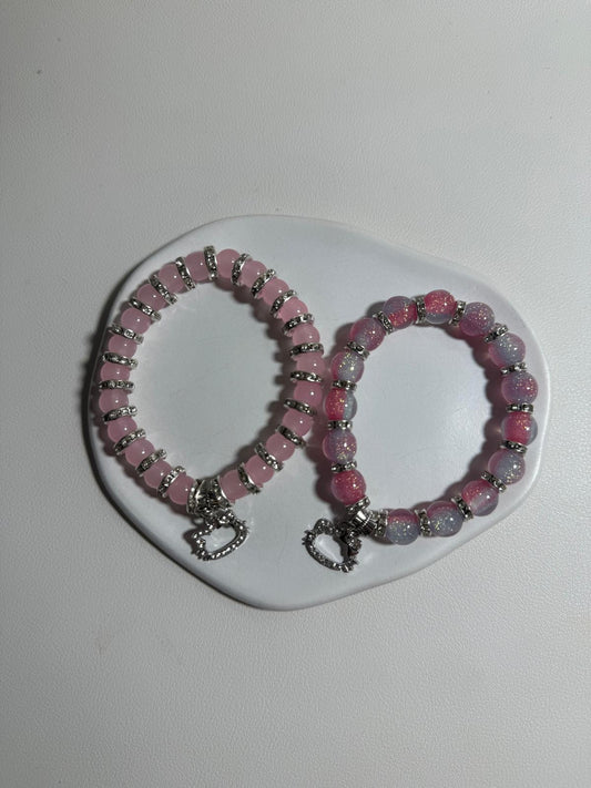 Hello Kitty Armband-Duo „Sweet Pink“