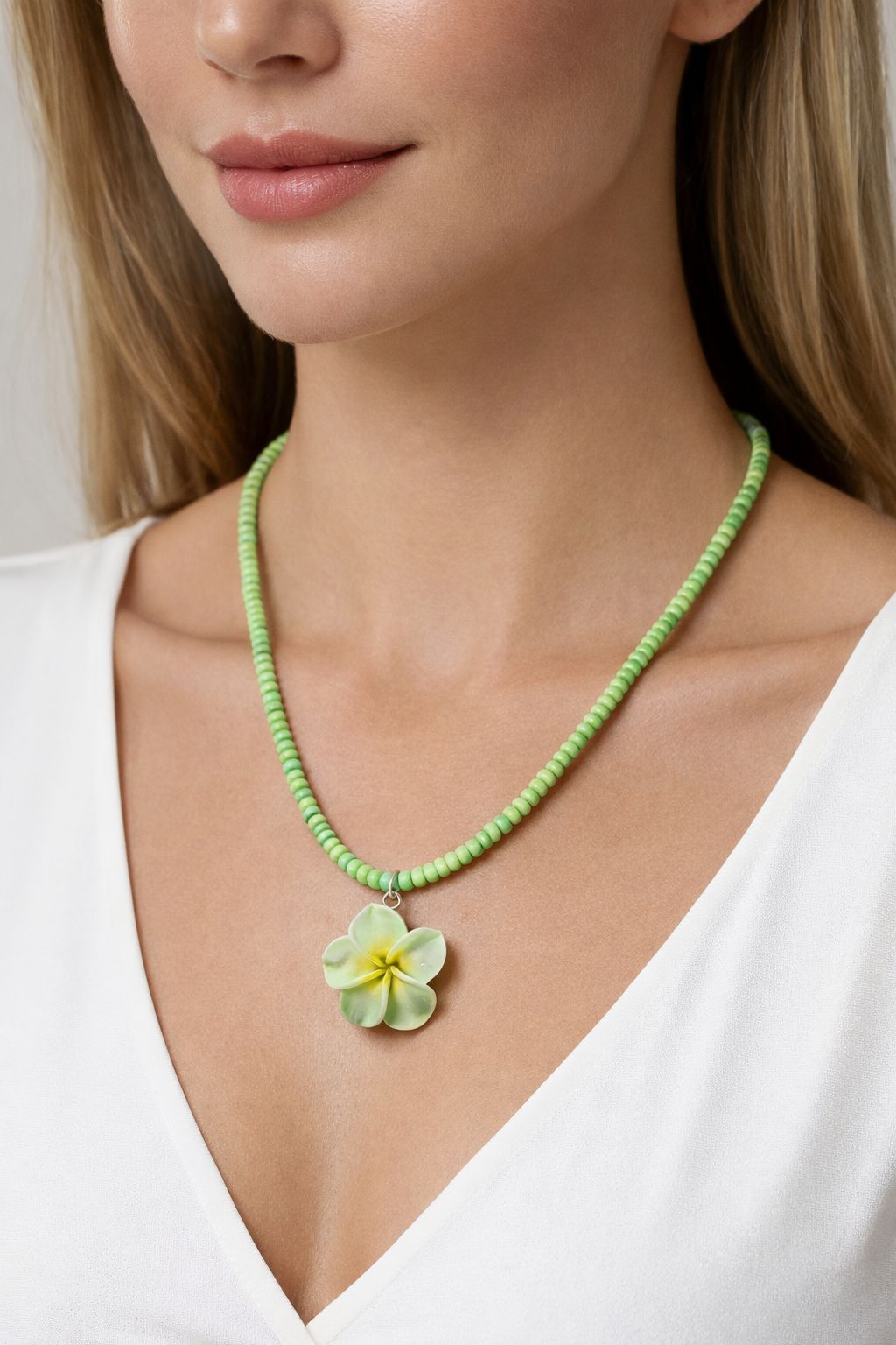 Blumen Halskette – minimalistischer Sommer Schmuck